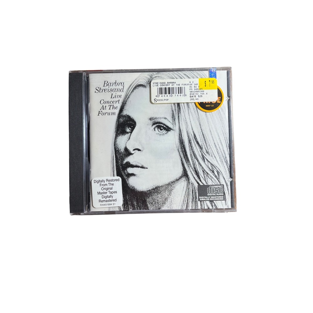 Barbra Streisand Live Concert At The Forum CD Digitally Remastered CK31760
